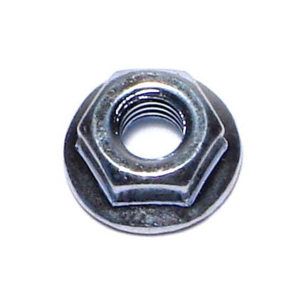 Midwest Fastener Flange Nut, M4-0.70, Steel, Class 8, Zinc Plated, 20 PK 76121 - main